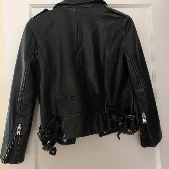 OAK LA RIDER LAMBSKIN LEATHER JACKET - Picture 3 of 4